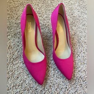 Michael by Michael Kors hot pink stilettos